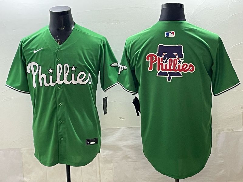 Men 2026 Philadelphia Phillies Blank Green Game Nike MLB Jersey 005
